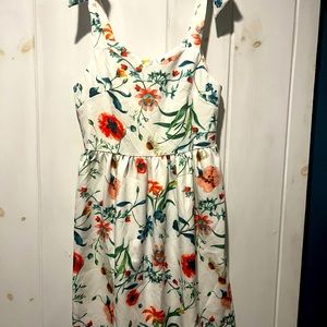 Amazon white floral sundress size L
